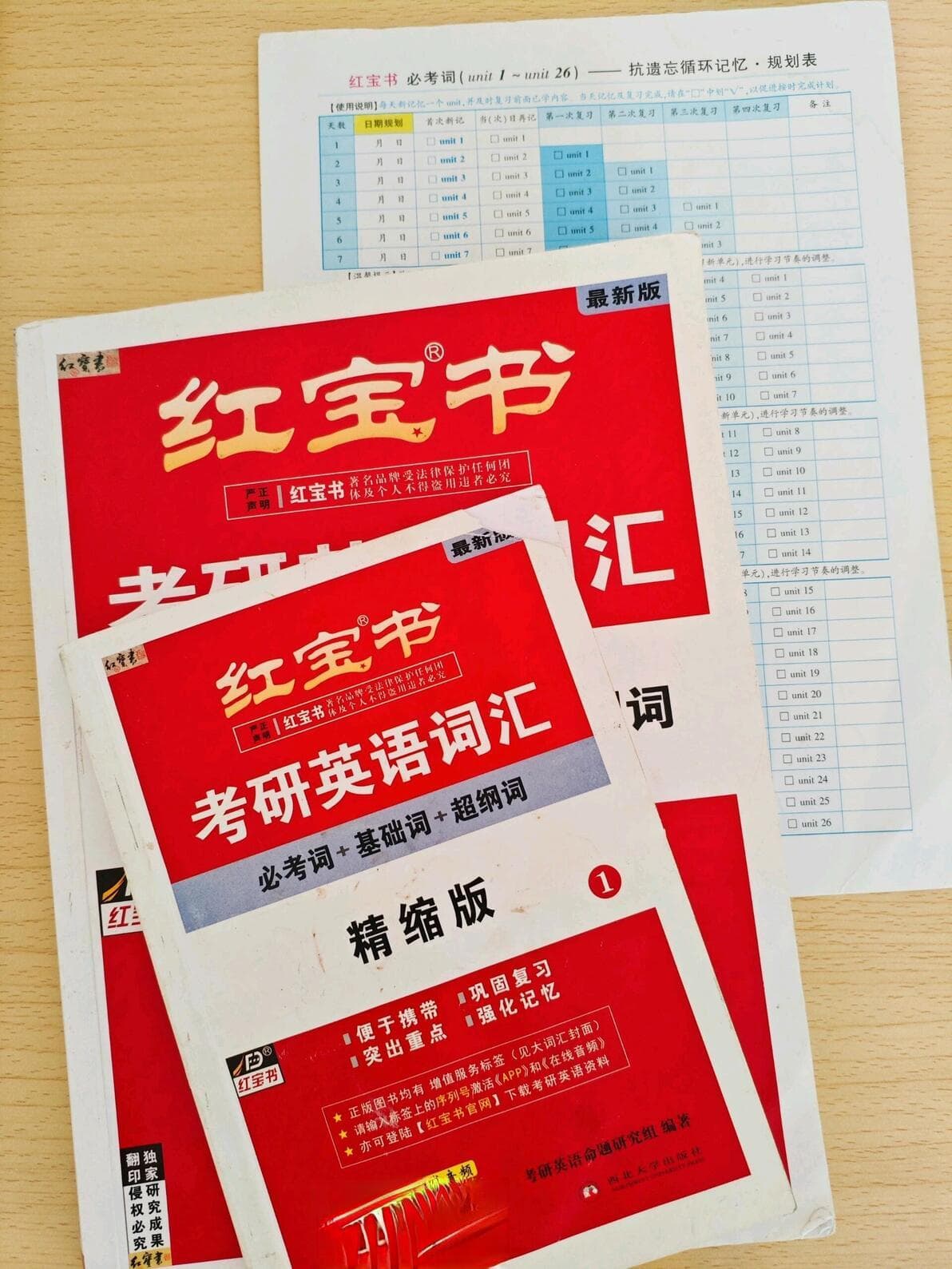 《红宝书》全年背诵计划及配套册子使用指南