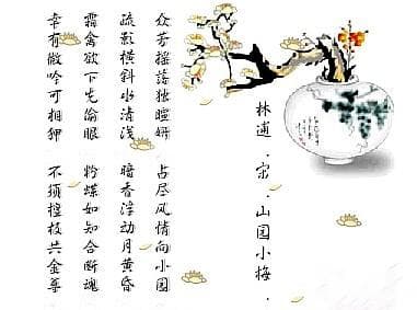 “疏影横斜水清浅，暗香浮动月黄昏”林逋《山园小梅》赏析