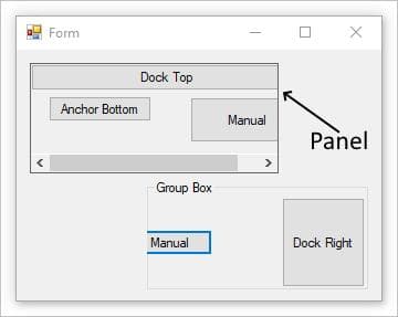 控件的位置和布局（Windows 窗体 .NET）