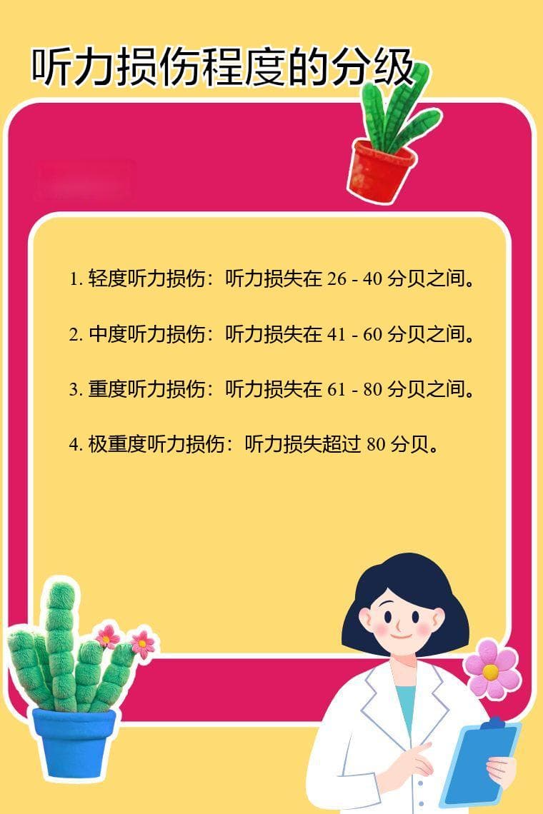 听力损伤程度的分级