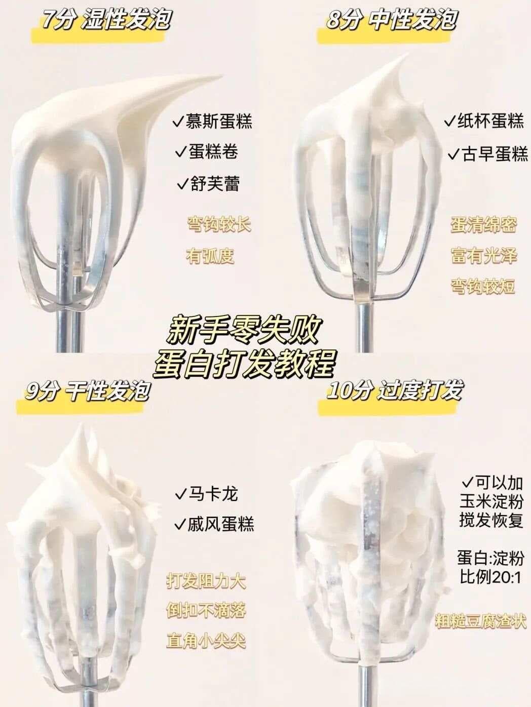 完美蛋白打发指南：从入门到精通