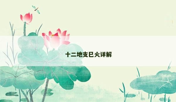 十二地支巳火详解：从时间到命运的东方智慧