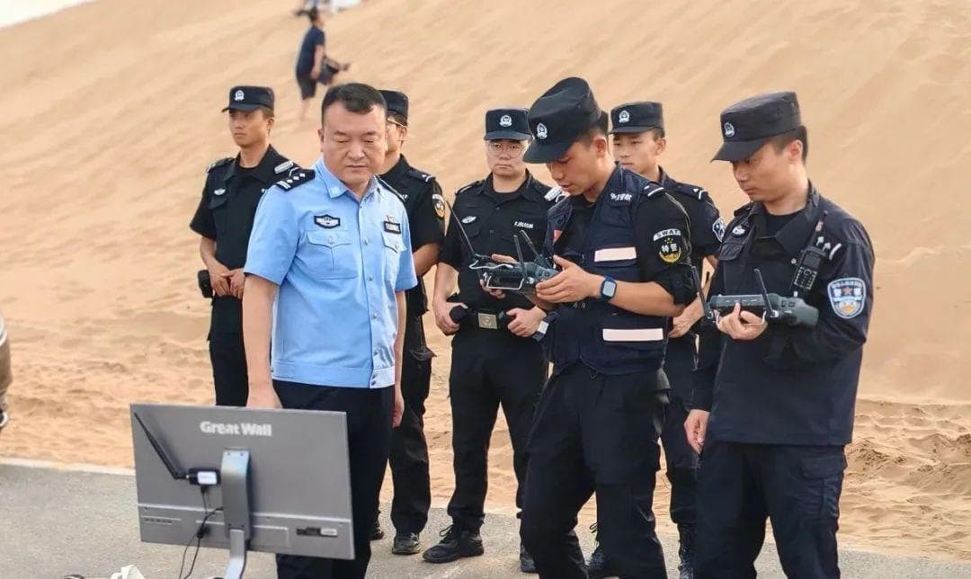 沙坡头公安无人机警务：从空中到地面，打造智慧警务新范式