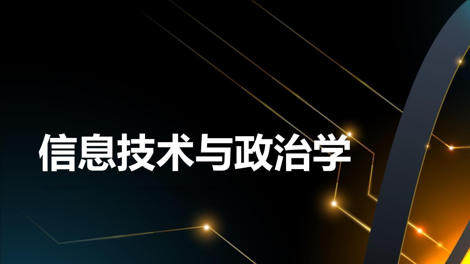 信息技术与政治学