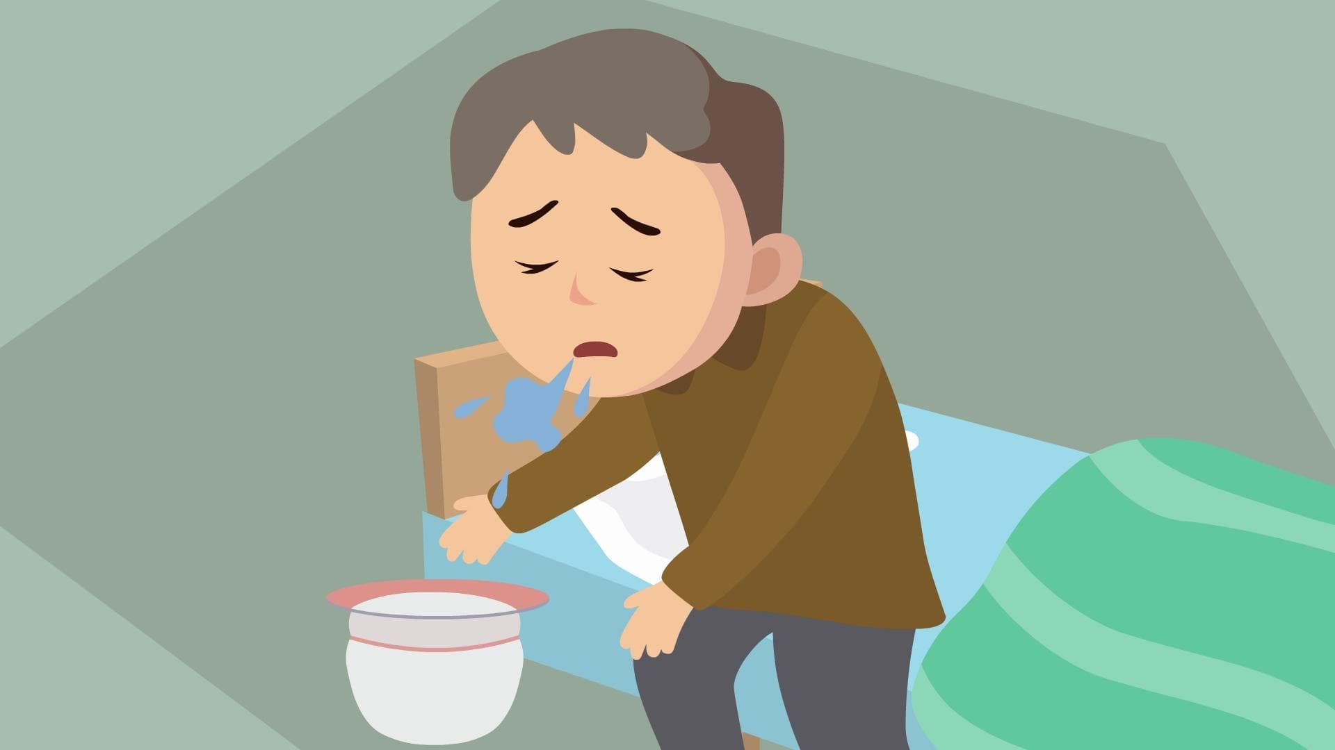 早上第一口痰有血后面就没了