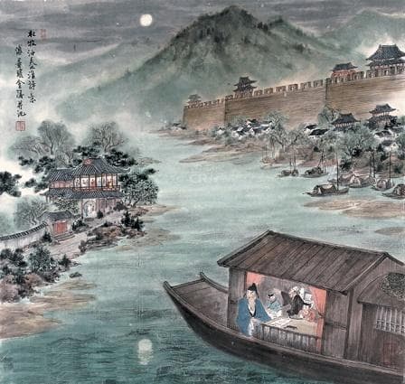 泊秦淮·烟笼寒水月笼沙翻译赏析_作者杜牧
