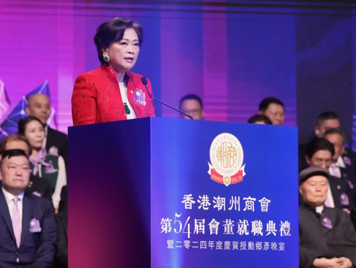 高佩璇成香港潮州商会百年来首位女会长