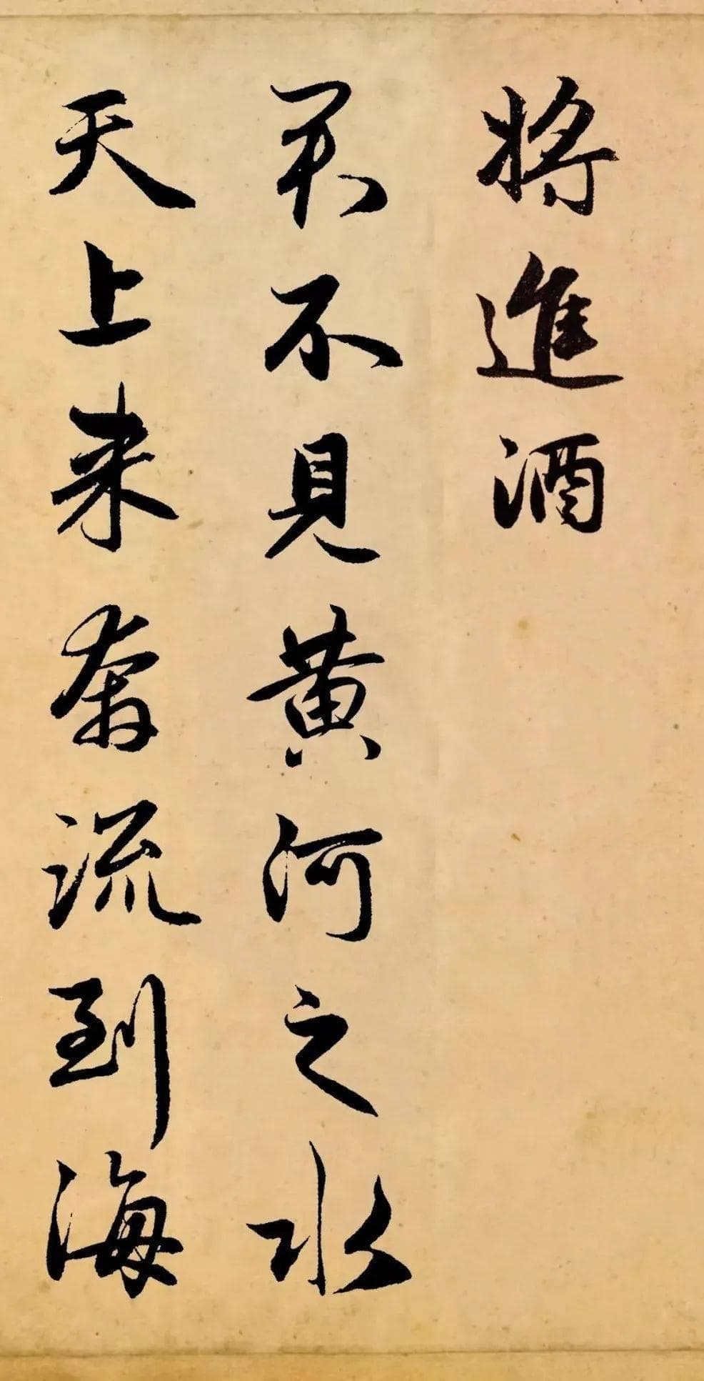 赵孟頫行书《将进酒》：5岁临摹千遍，再现诗仙豪情