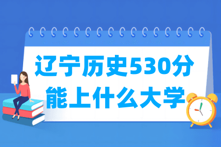 2024辽宁历史530分能上什么大学？