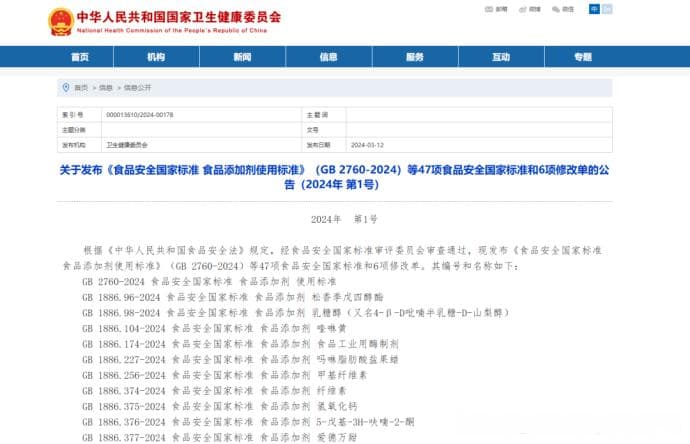 时隔10年新规来袭! 面包、罐头、果蔬汁等将禁用这些添加剂