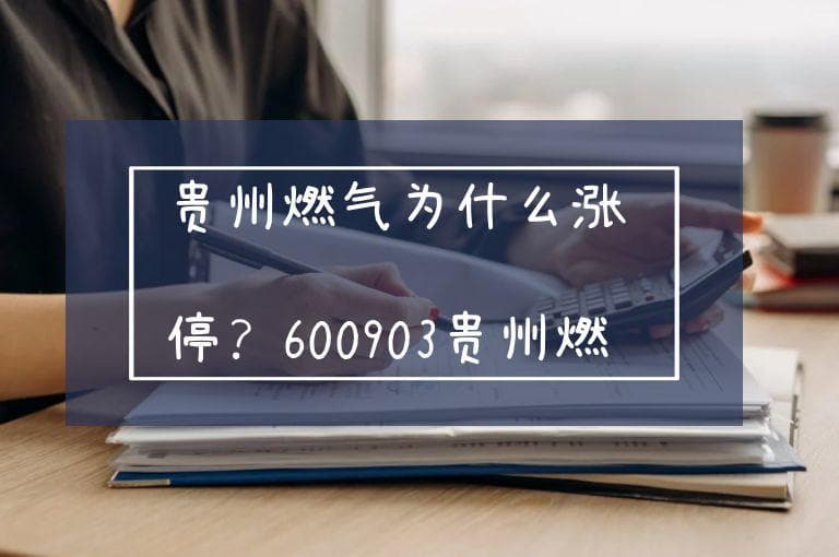 贵州燃气为什么涨停？600903贵州燃气首板原因分析