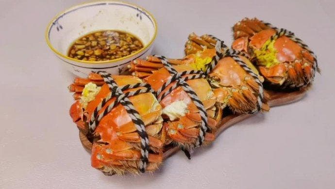 清蒸螃蟹：简单四步，美味可口