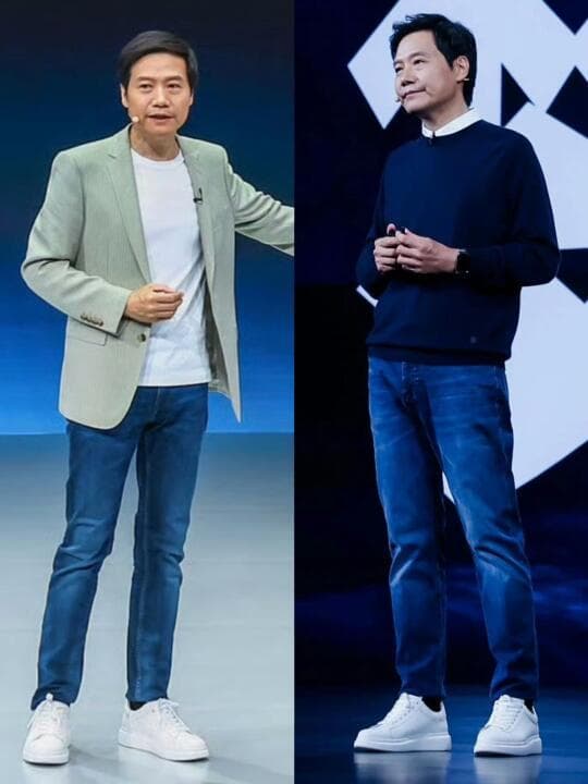雷军靳东亲测：西装配牛仔裤的中年男神混搭公式