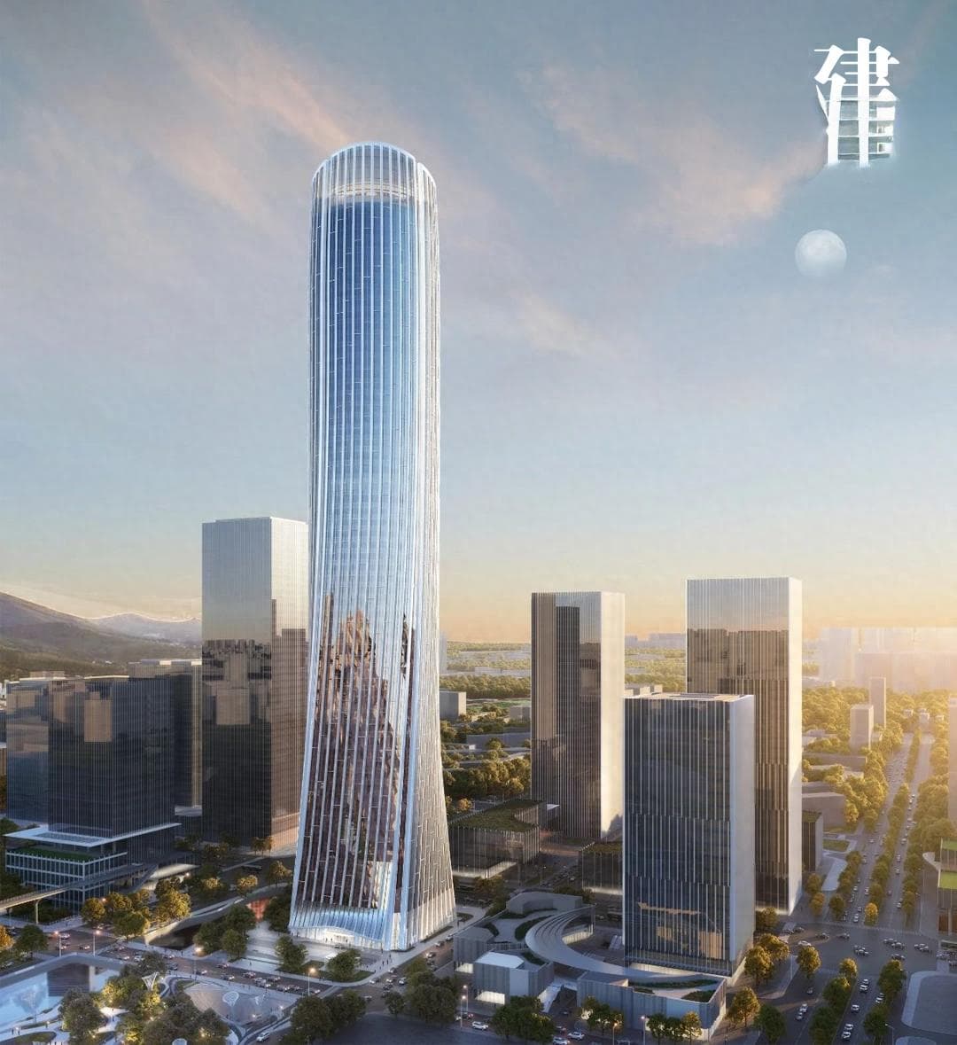 高320米！南京江北新地标建设中，设计取意“天圆、地方”