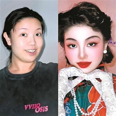 古典妆容搭配传统服饰 “中式变装”浪潮受国内外好评