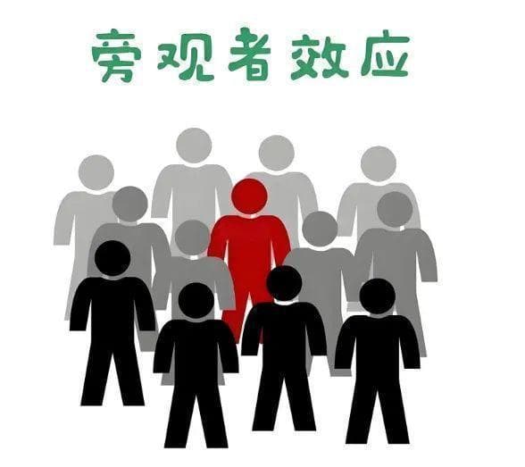 心理学上有一个词叫：旁观者效应