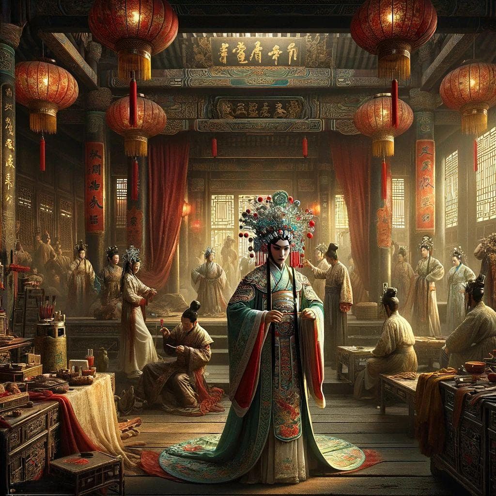 粉墨登场的意思解释_造句_近义词_反义词_成语故事