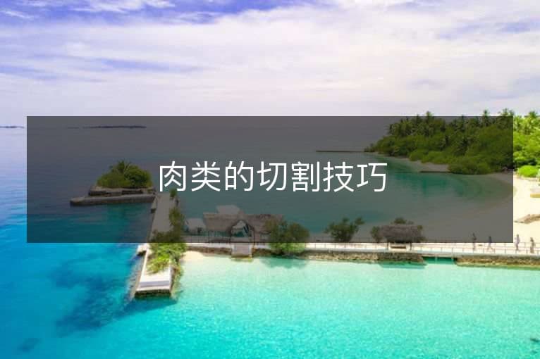 肉类的切割技巧