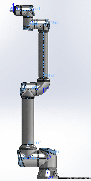 使用SOLIDWORKS导出UR10e机器臂URDF模型并配置MoveIt!