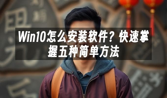 Win10怎么安装软件？快速掌握五种简单方法