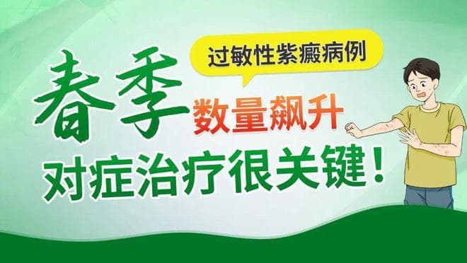 春季过敏性紫癜病例飙升，对症治疗很关键！
