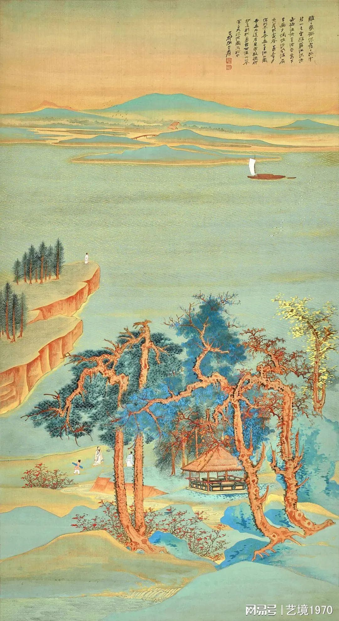 张大千《仿王希孟千里江山图》，3.2亿港元