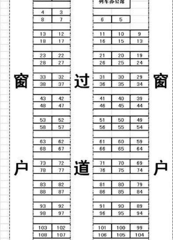 高铁车厢号和座位号查看指南