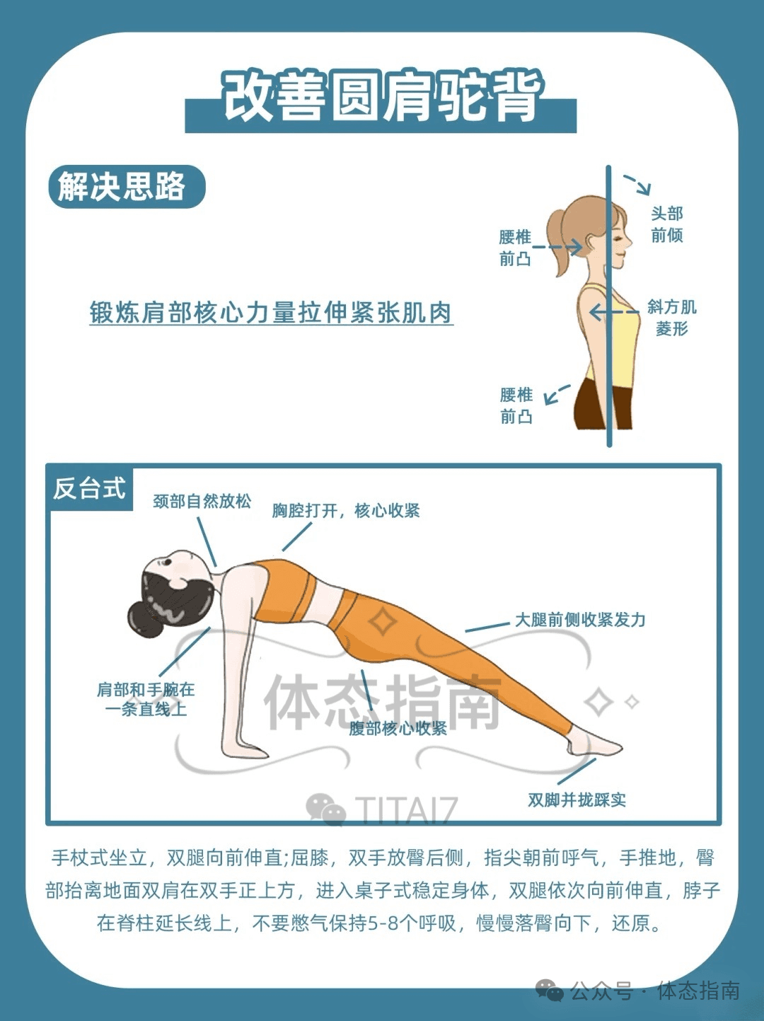 【圆肩驼背】原理、解决思路、矫正训练