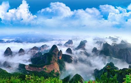 崀山风景名胜区：丹崖之魂，国之瑰宝