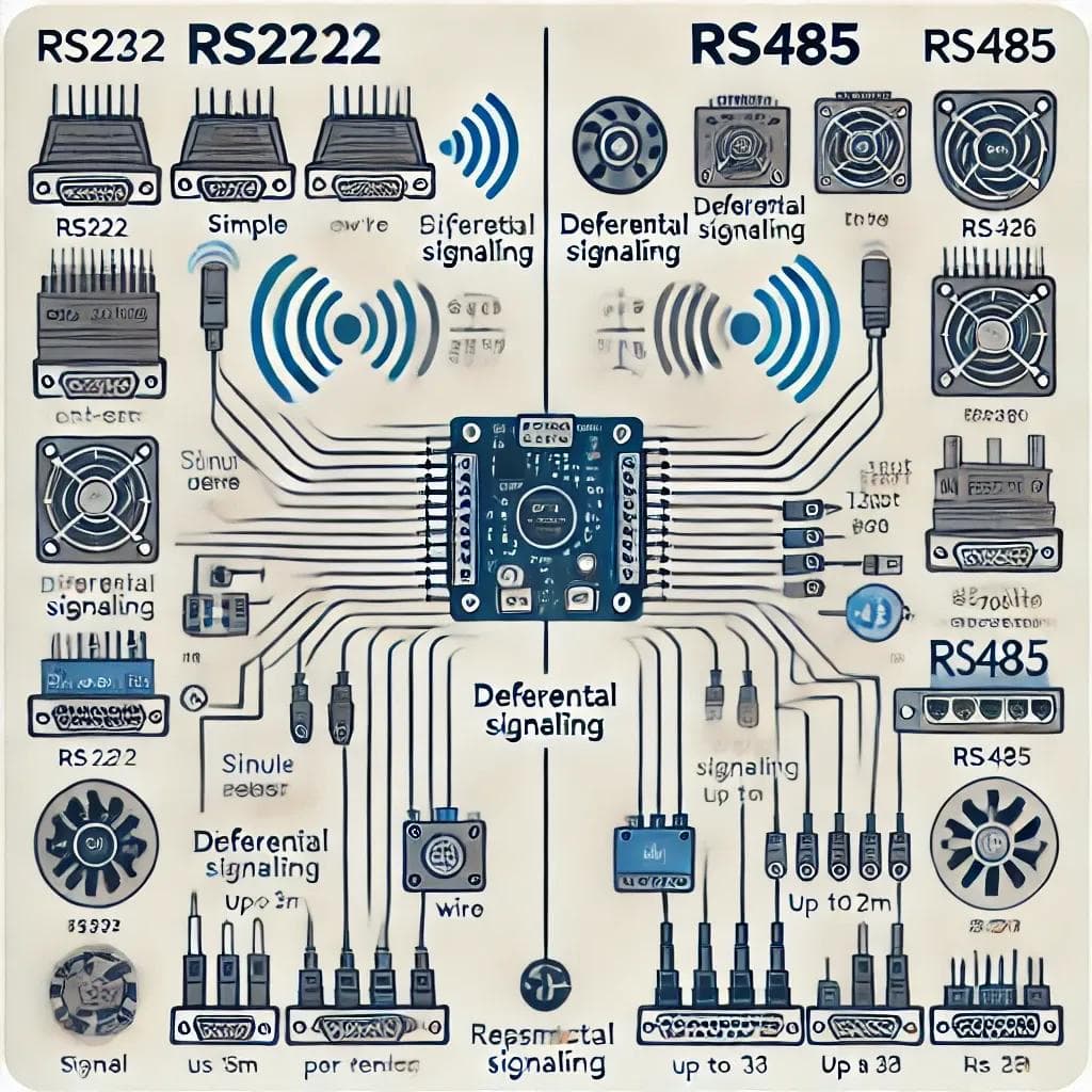 RS232 vs RS485：一张图看懂通信差异，选对更关键！