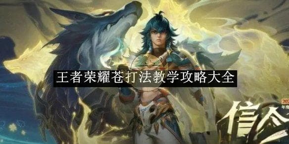 王者荣耀苍完全攻略：3种连招+2套出装方案