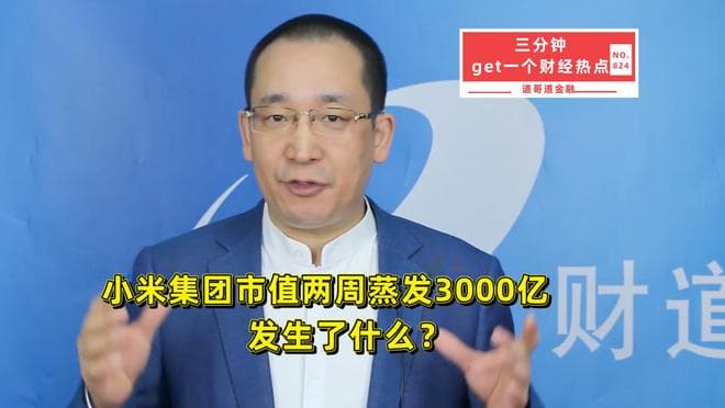 小米集团市值两周蒸发3000亿，发生了什么？