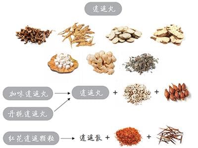“逍遥丸家族”疏肝解郁有侧重