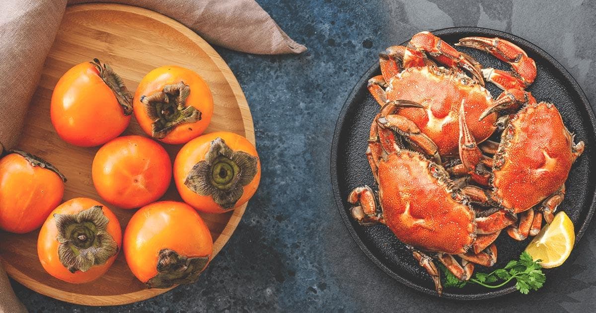 螃蟹柿子不宜同食，间隔2小时更安全