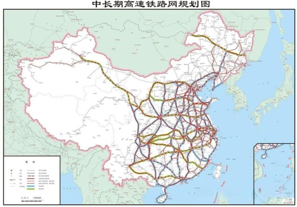 “八纵八横”高铁网各通道最新建设情况一览，有4条已100%建成！