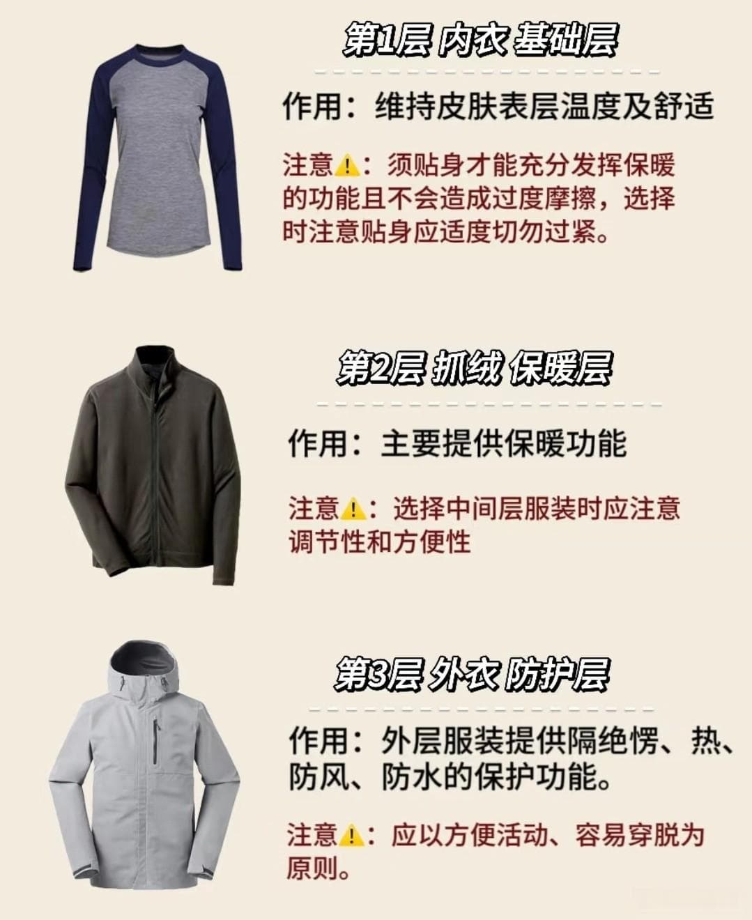 拒绝瑟瑟发抖，冬天必会的"三明治穿衣"法了解一下？！
