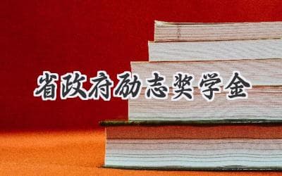 助你圆梦！省政府励志奖学金申请指南