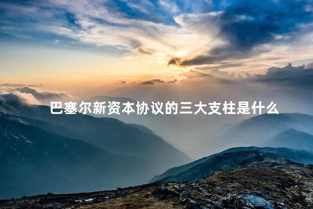 巴塞尔新资本协议的三大支柱是什么，巴塞尔协议三核心一级资本