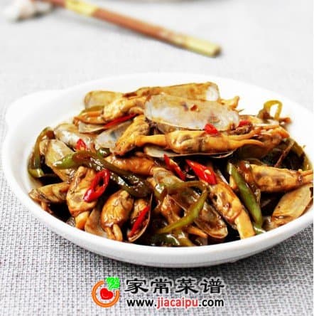 辣爆蛏子的做法