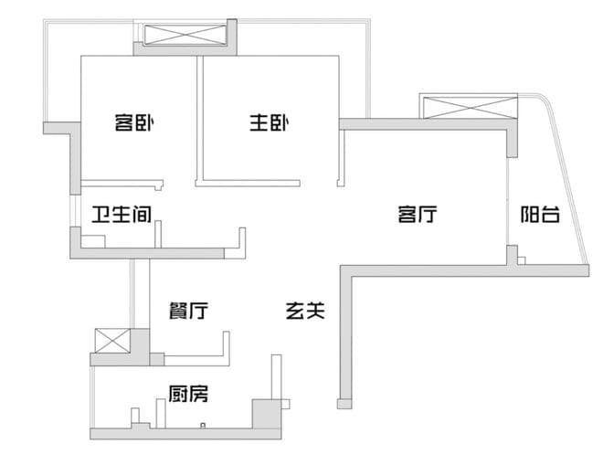 上海98㎡三居室改造：巧妙利用飘窗台，实现7口人居住需求