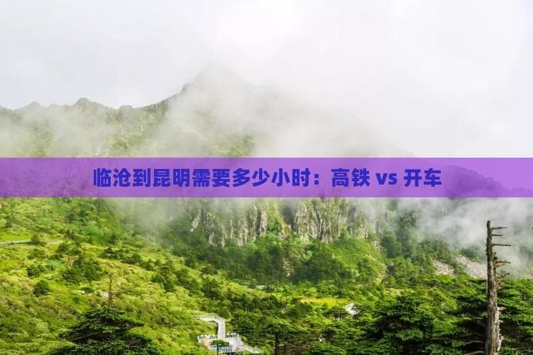 临沧到昆明需要多少小时：高铁 vs 开车