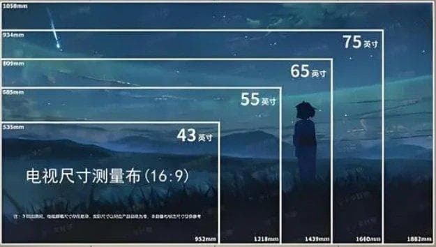 85寸和75寸电视大小对比