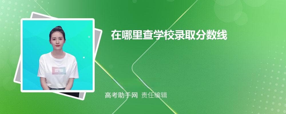 在哪里查学校录取分数线 有什么方法