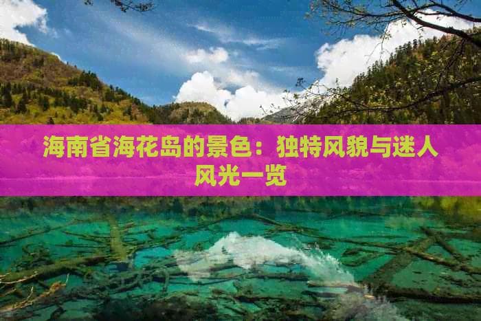 海南省海花岛的景色：独特风貌与迷人风光一览