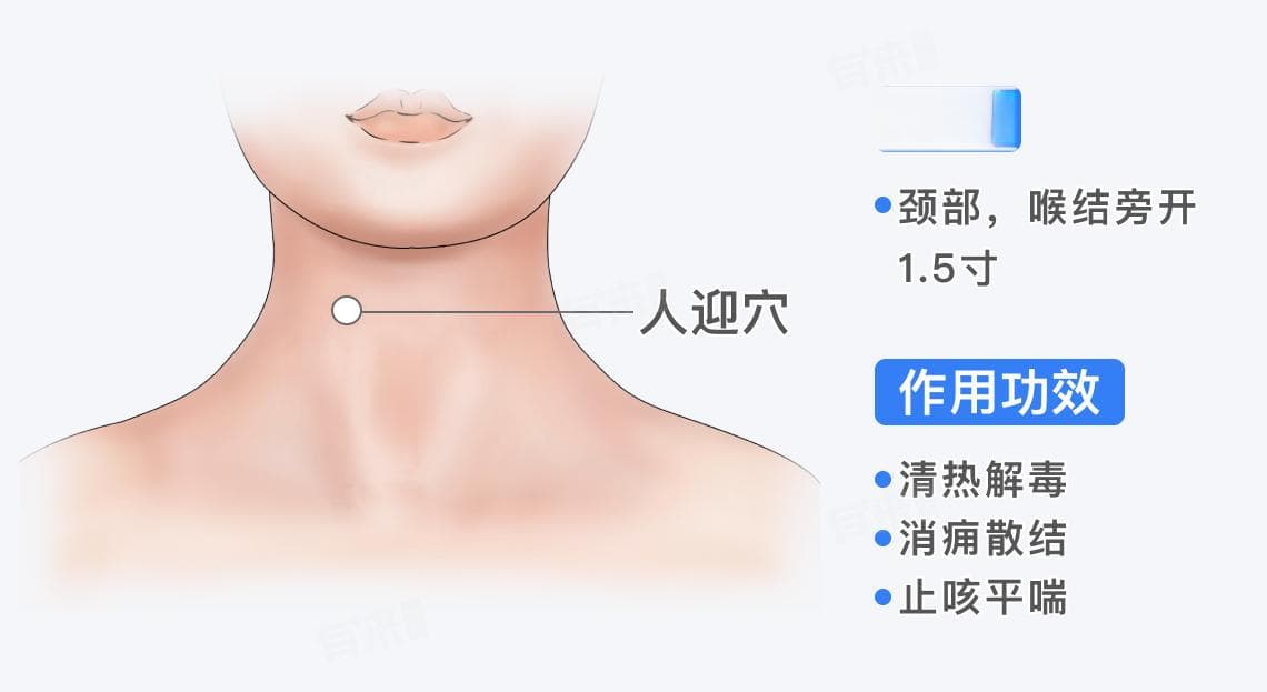 喉结旁1.5寸处的人迎穴：五大功效与正确按摩法
