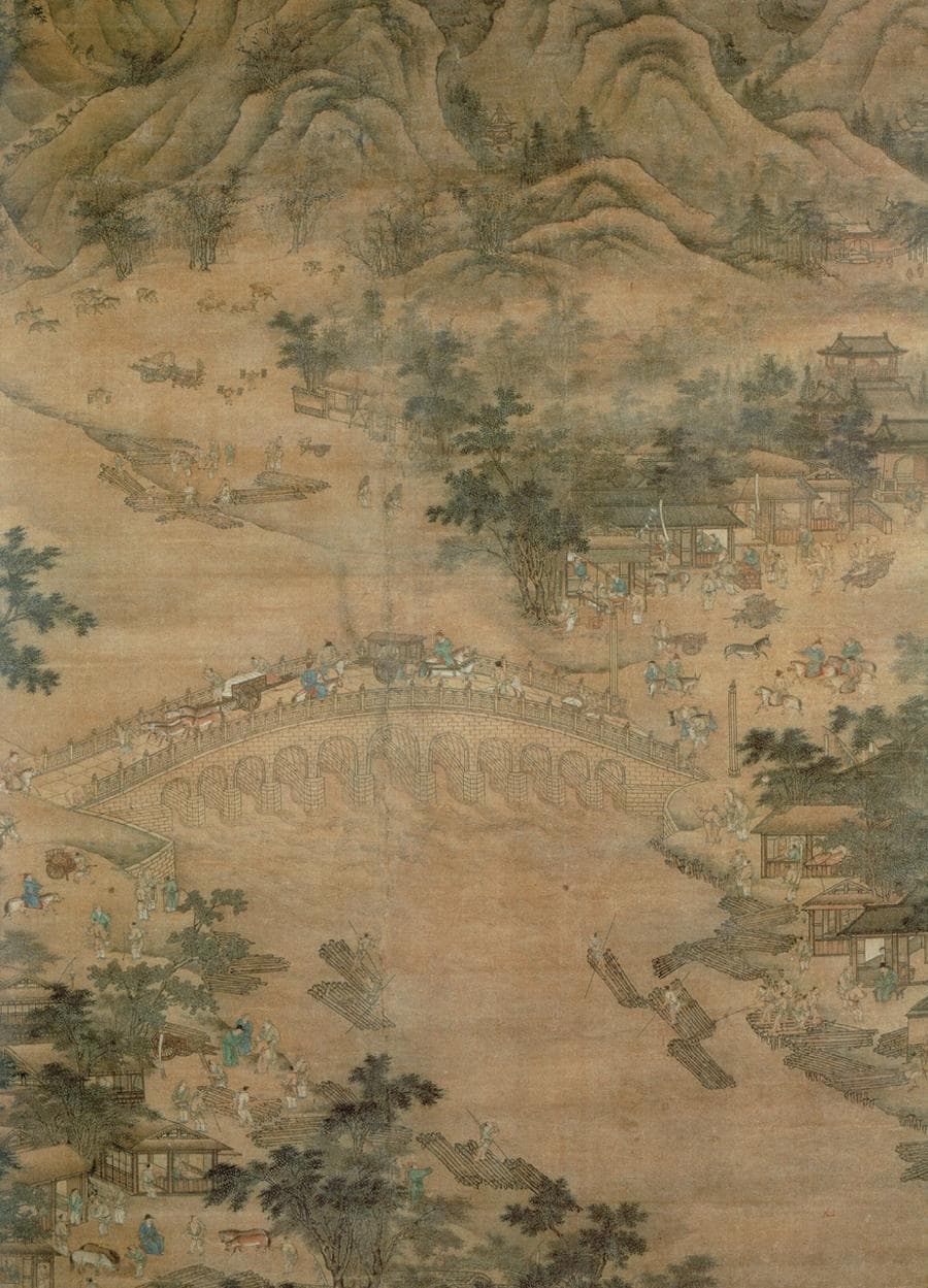 揭秘《卢沟运筏图》：是元朝建都真相，还是明朝商贸盛景？
