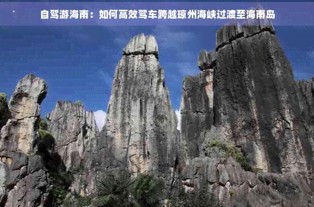 自驾海南第一步：琼州海峡轮渡过海指南