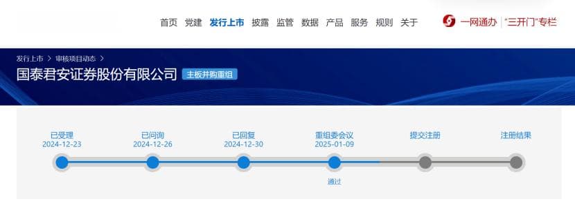 国泰君安+海通证券，顺利过会！新公司名称已定？最新回应