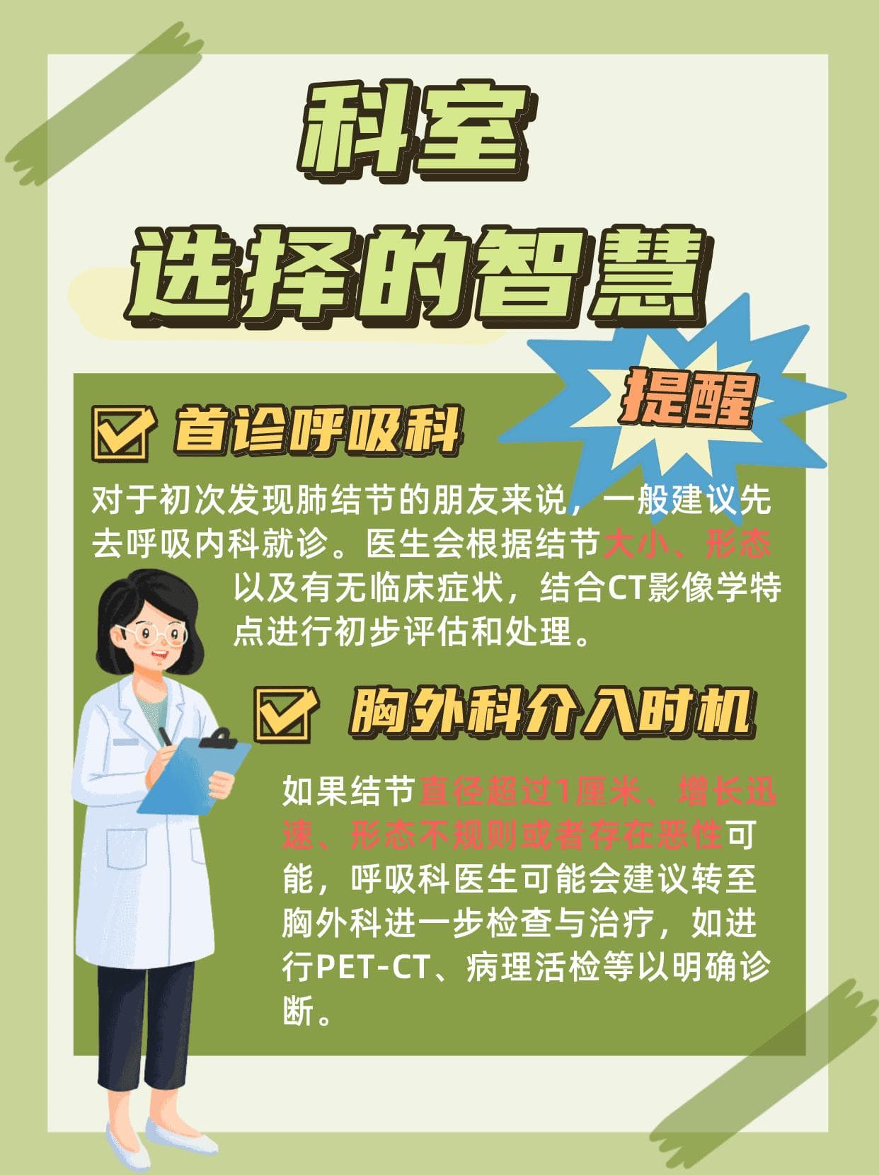 肺结节迷途指南——教你如何应对