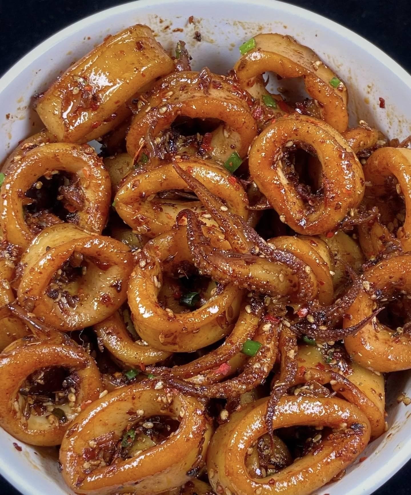 孜然鱿鱼的诱惑：家庭厨房也能做出餐厅级美味